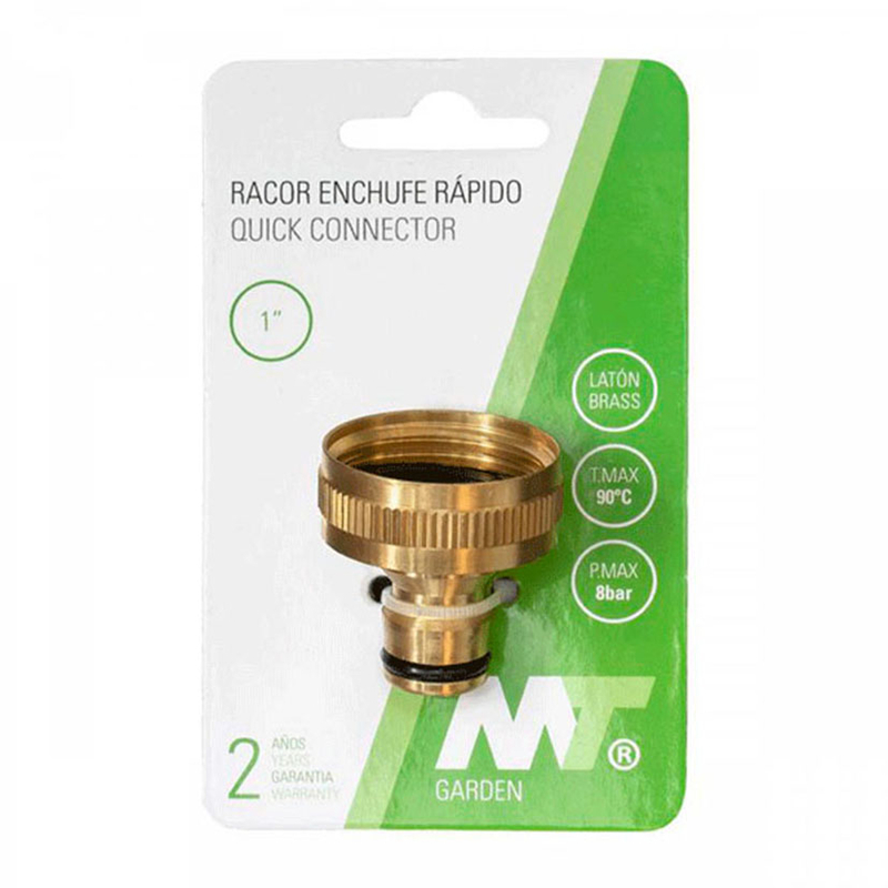 Racor H conector rápido MT latón para manguera a grifo