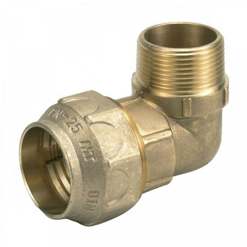 Codo 90º Macho PE/M  MT tubería compresión