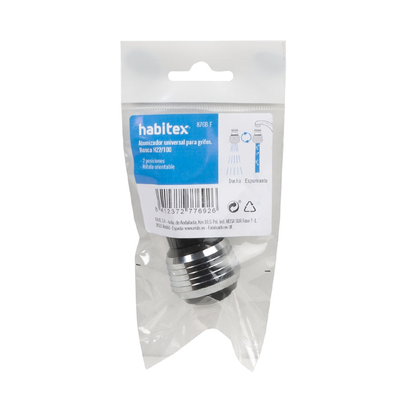 Aireador HABITEX rótula rosca hembra 22 mm