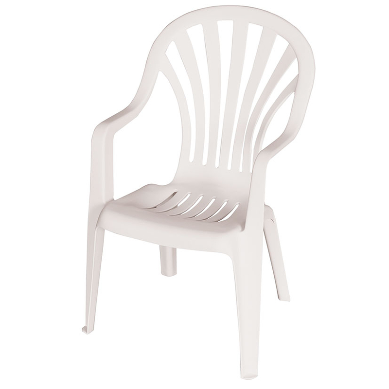 Silla de resina Telma blanca