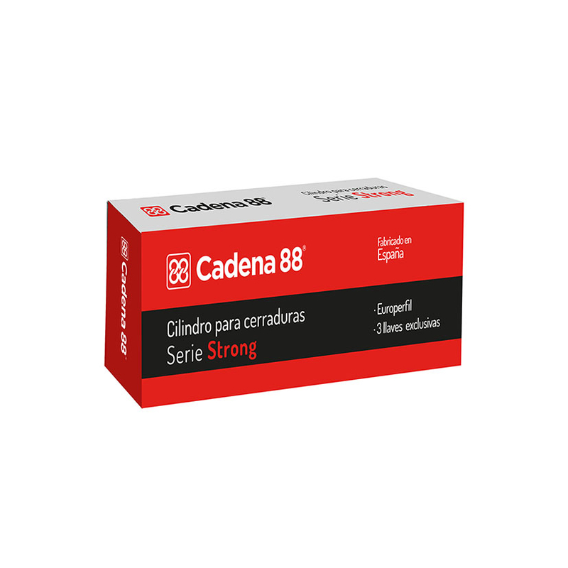 Cilindro de serreta CADENA88 serie Strong latonado excéntrica 13,2 mm