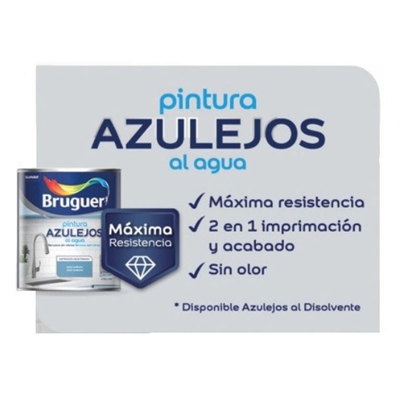 Esmalte para azulejos al agua BRUGUER 2,5L