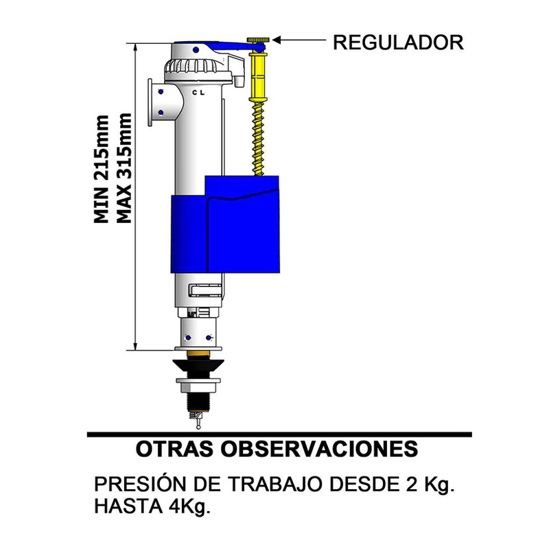 Grifo carga cisterna TECNOAGUA VH dual T-469