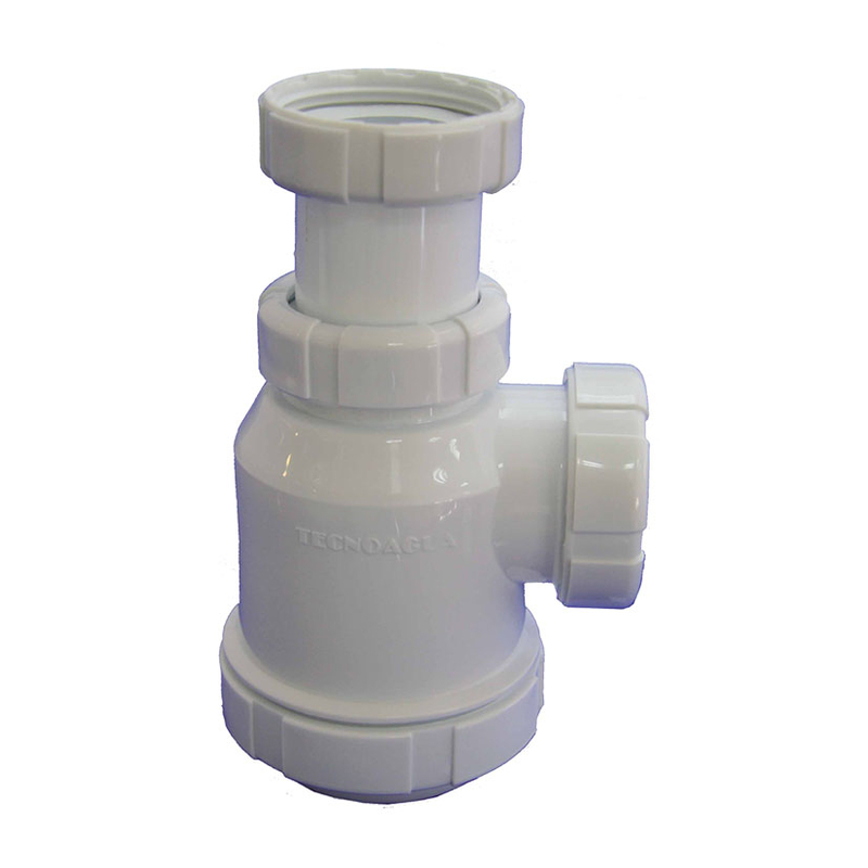 Sifón botella mini extensible TECNOAGUA T-4 1 1/2" 140-185 mm