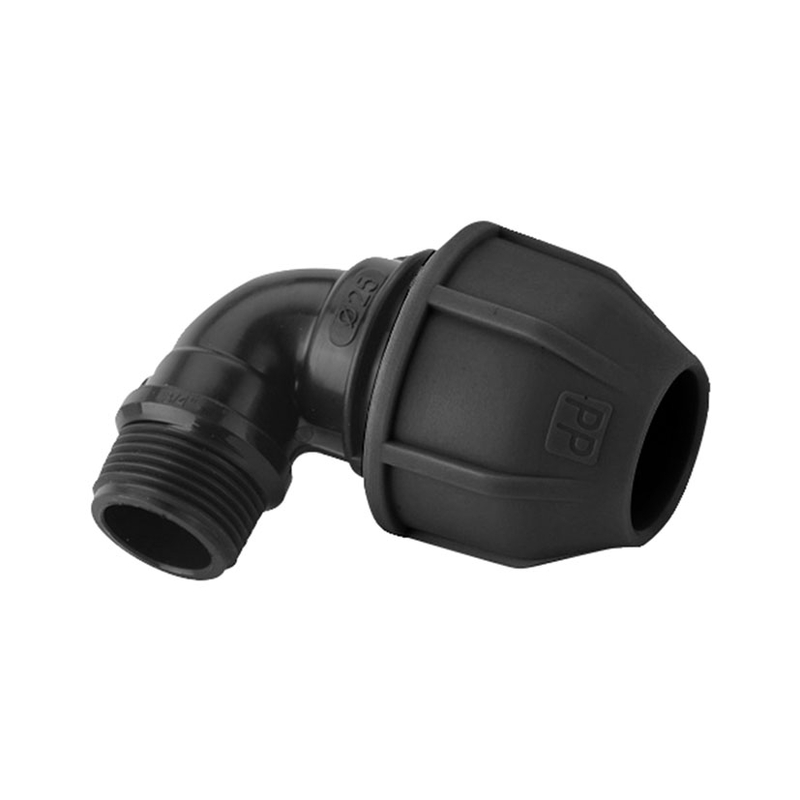 Codo rosca polietileno HABITEX macho 90º