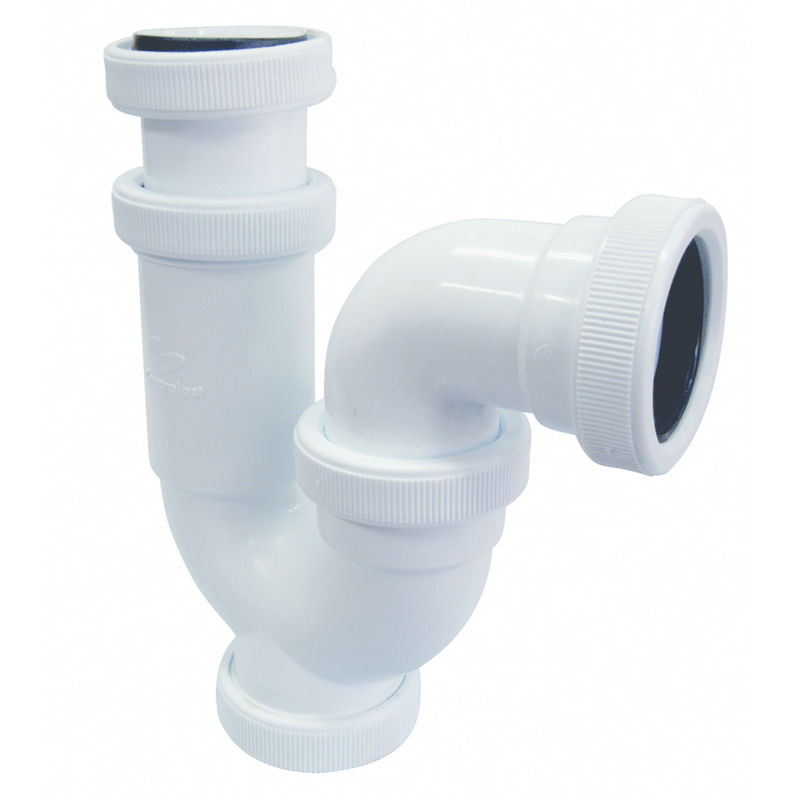 Sifón curvo extensible CREARPLAST C-9 1 1/2x40 mm