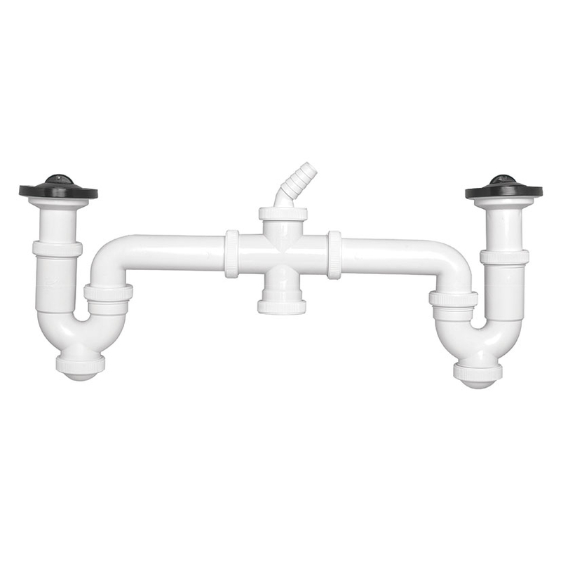 Sifón curvo doble CREARPLAST C-58