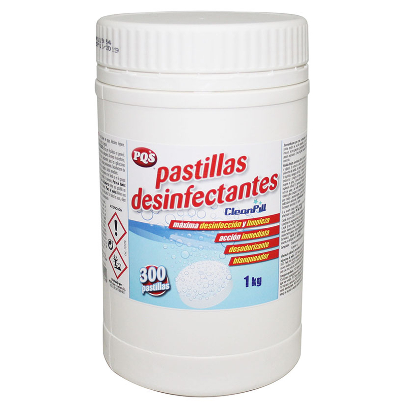 Pastillas desinfectantes PQS sustituto lejía 1 Kg