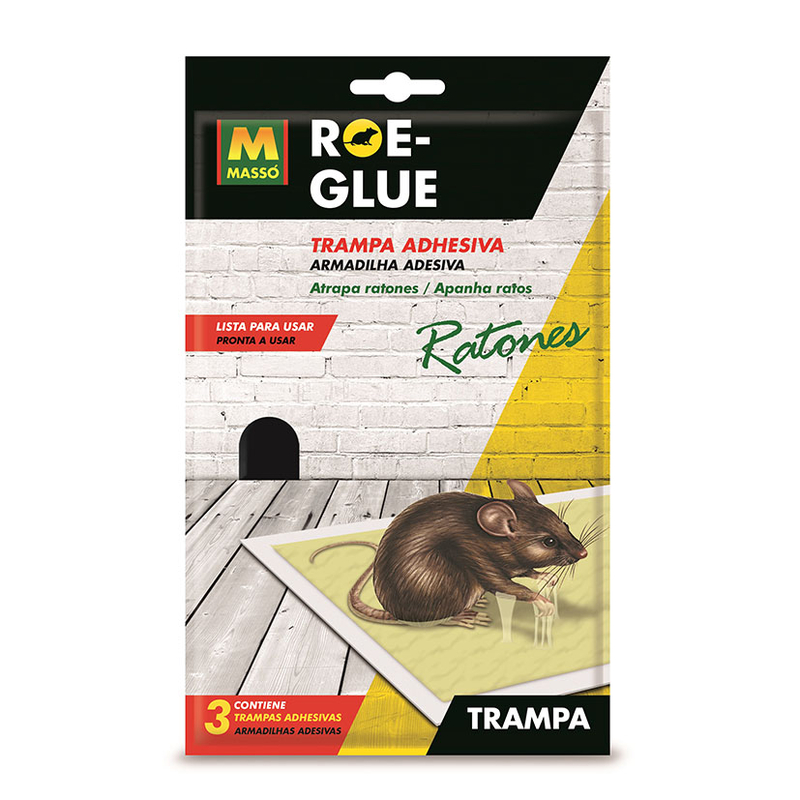 Ratonera adhesiva MASSÓ Roe-Glue