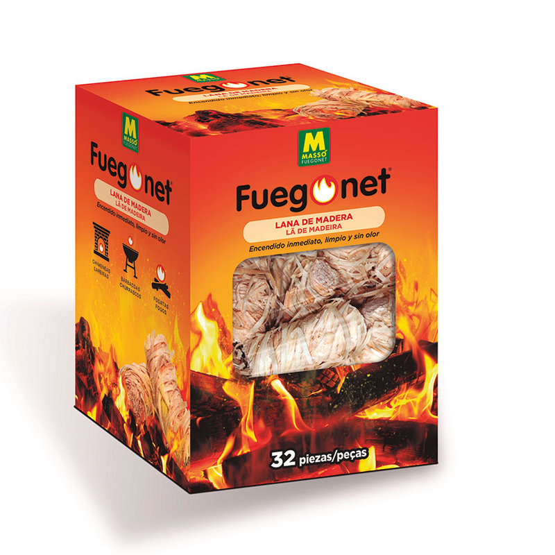 Lana de madera ecológica MASSÓ para encendido