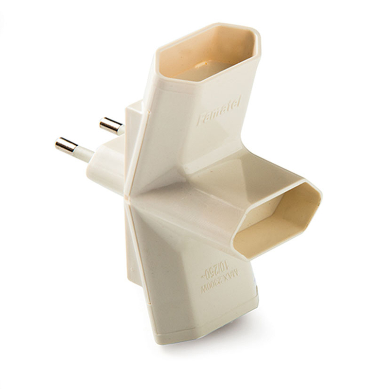 Ladrón adaptador FAMATEL triple 10A
