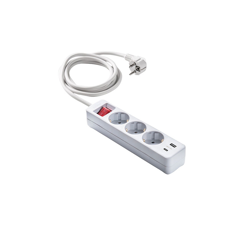 Base enchufe múltiple FAMATEL + USB A-C