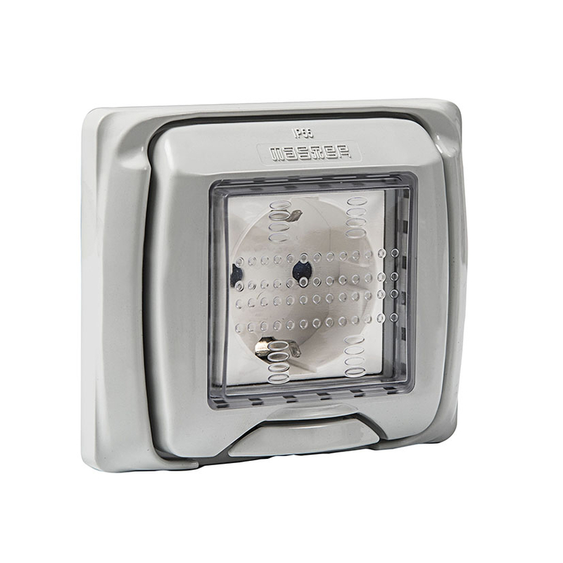 Base enchufe estanca T/T lateral FAMATEL IP55