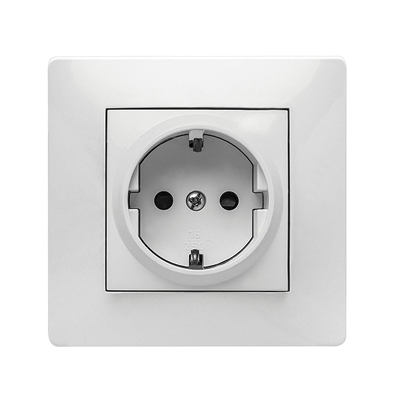 Base enchufe de empotrar FAMATEL Habitat 15 blanco