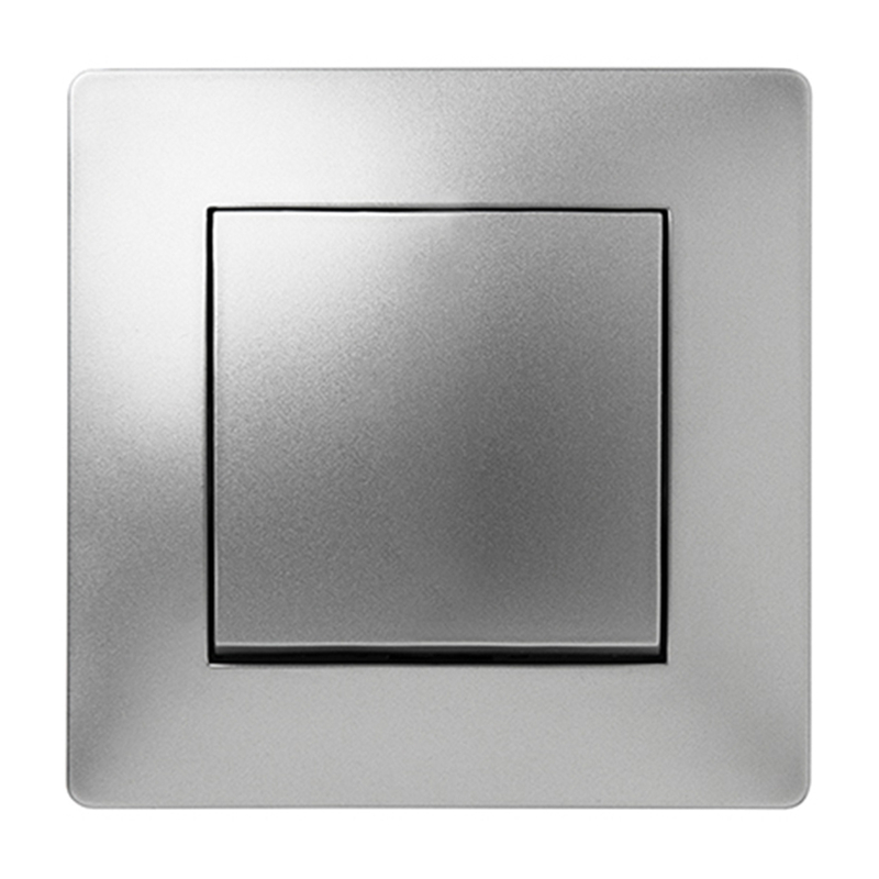 Pulsador de empotrar FAMATEL HABITAR 15 aluminio
