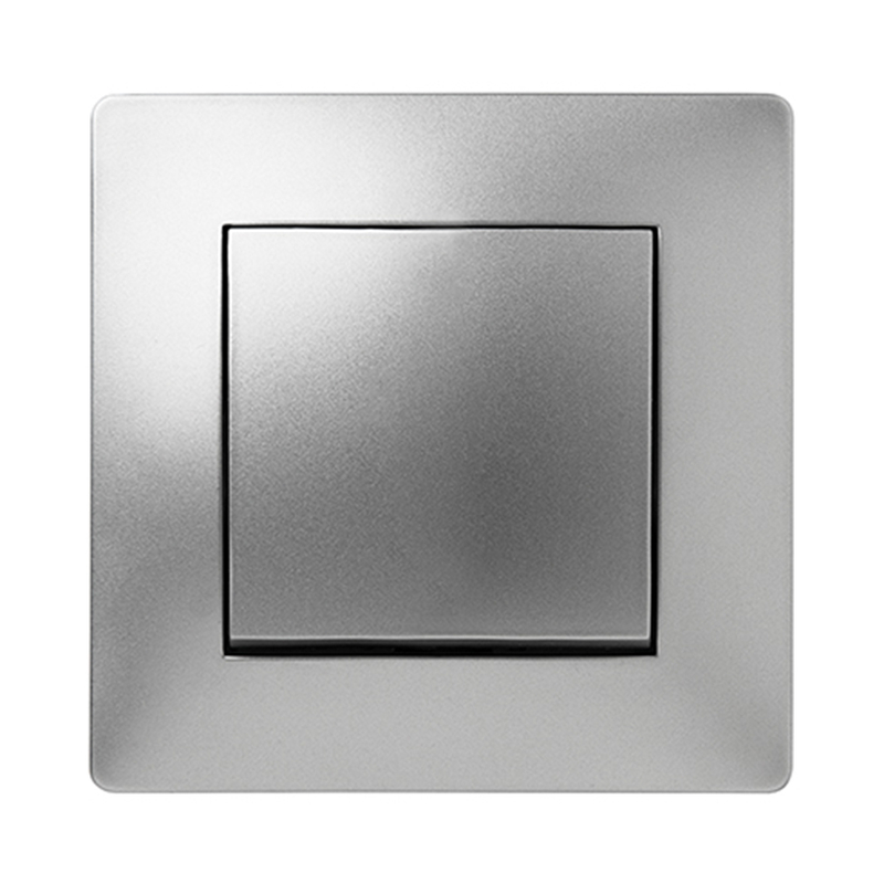 Conmutador de empotrar FAMATEL Habitat 15 aluminio