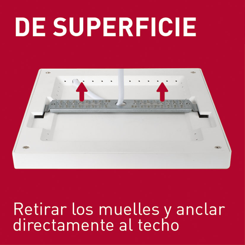 Aplique cuadrado empotrable LED DUOLEC Genova 12 cm
