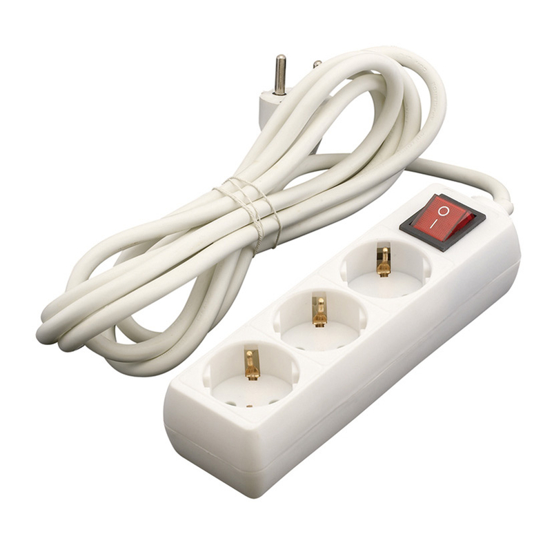 Base enchufe múltiple DUOLEC cable 3m blanco