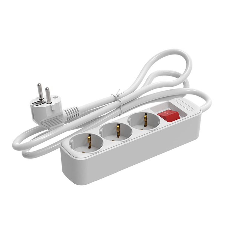 Base enchufe múltiple con interruptor DUOLEC Eco cable 1,5m blanco
