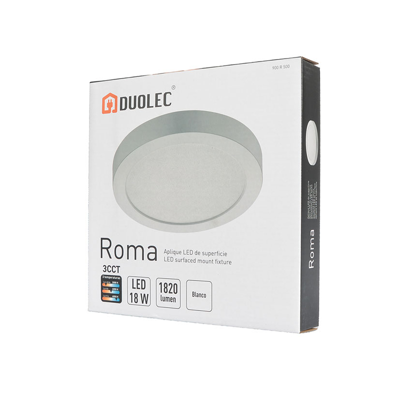 Downlight  superficie DUOLEC LED Roma 3CCT