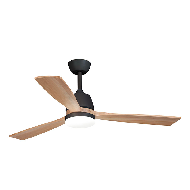 Ventilador techo HABITEX 53NW con luz Negro