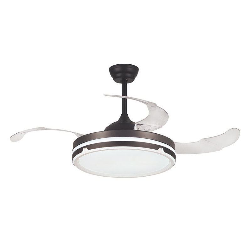 Ventilador techo plegable HABITEX 42BK con luz Negro