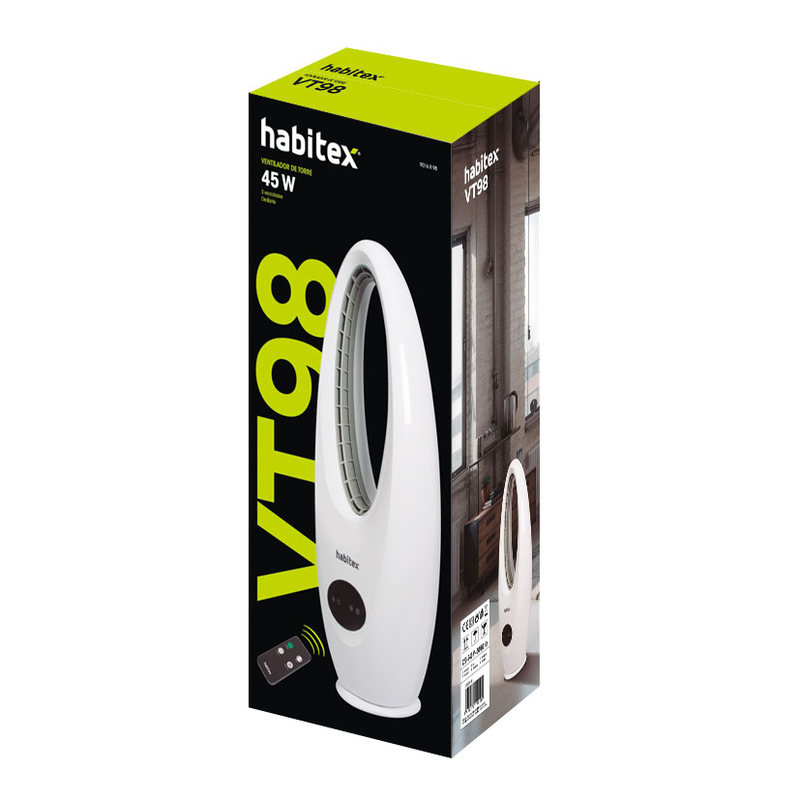 Ventilador sin aspas HABITEX VT98