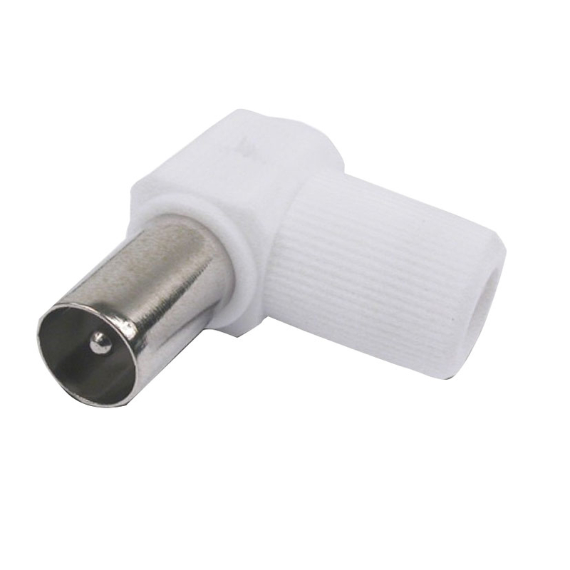 Conector AXIL antena TV acodado, 25 unidades