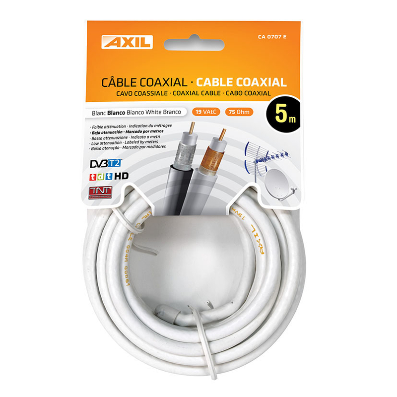 Cable coaxial AXIL antena TV