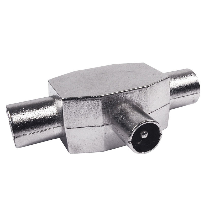 Conector triple blindado antena AXIL 1 macho-2 hembras, bolsa