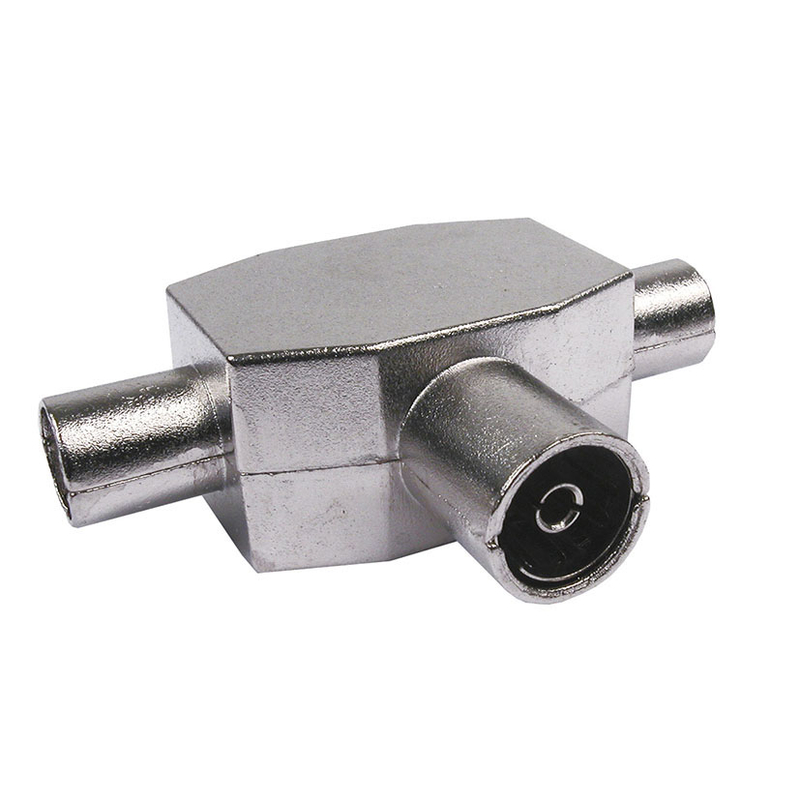 Conector triple blindado antena AXIL 1 hembra-2 machos, Bolsa
