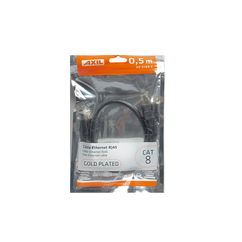 Cable conexión ethernet AXIL RJ45/RJ45