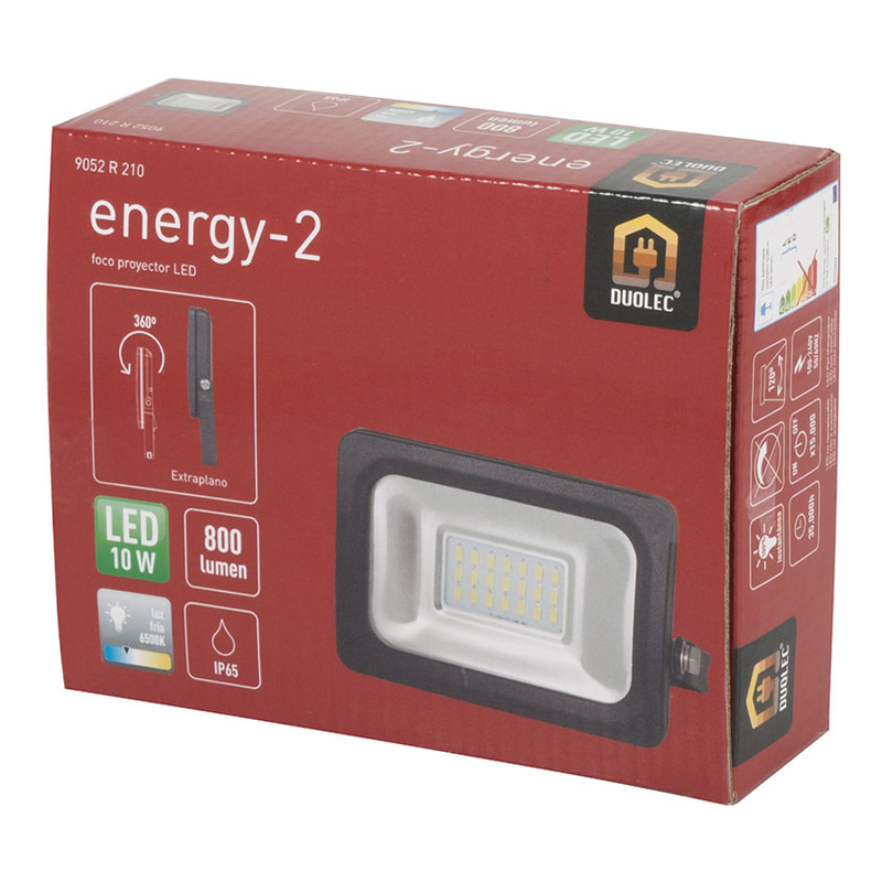 Foco exterior LED energy II DUOLEC 10W 800 lm