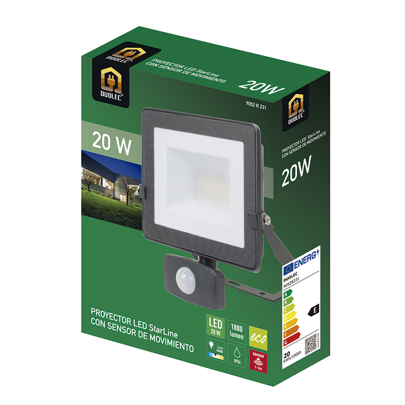 Foco proyector exterior LED DUOLEC Star Line 20W 1880 lm