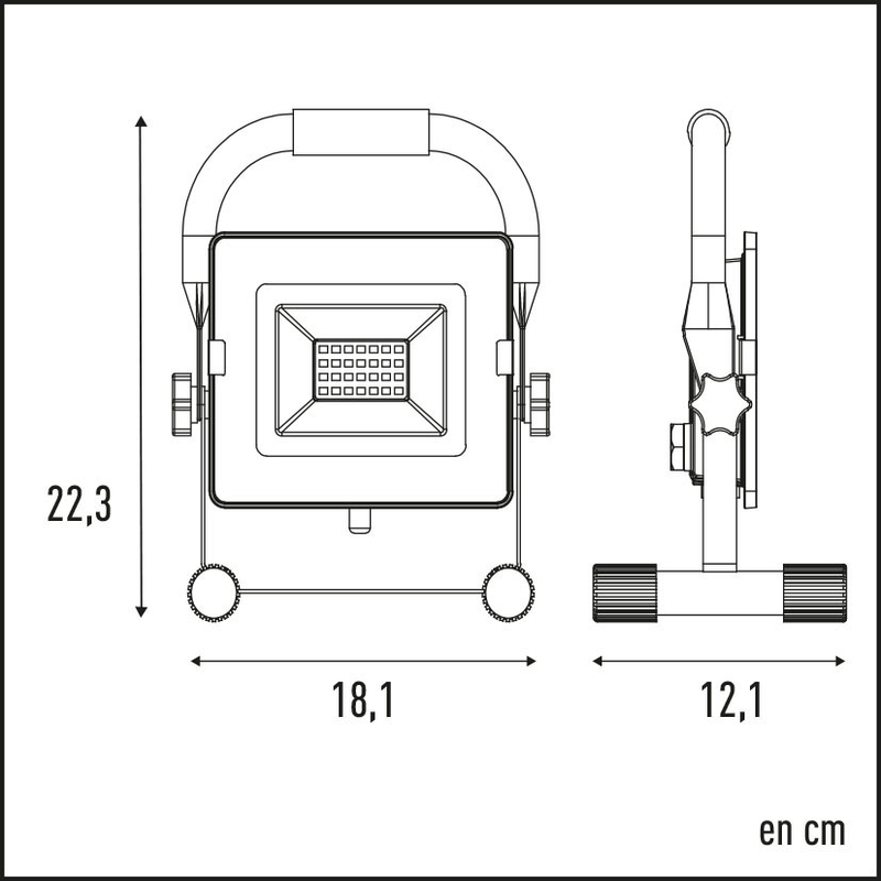 Foco proyector LED DUOLEC WorkLine 5000K 20W 1600 lm