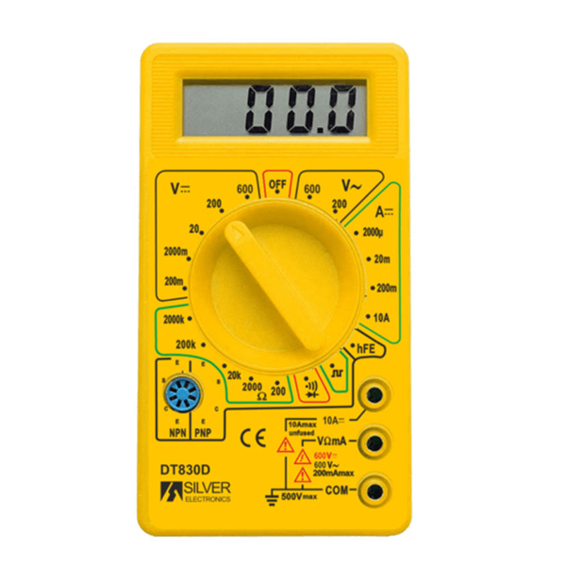 Multímetro digital SILVER ELECTRONICS DT-832
