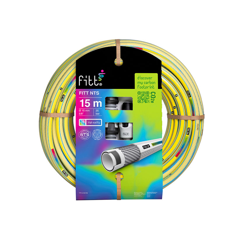 Manguera de riego FITT NTS Yelow Plus con accesorios