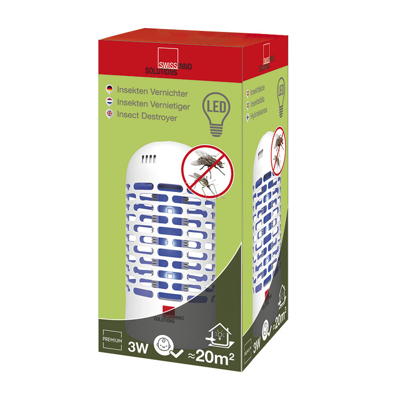 Mini eliminador de insectos SWISSINNO LED 3W-20m2