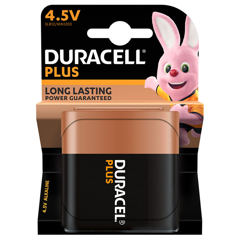 Pila alcalina 3LR12 (4,5V) DURACELL Plus. 10 unidades