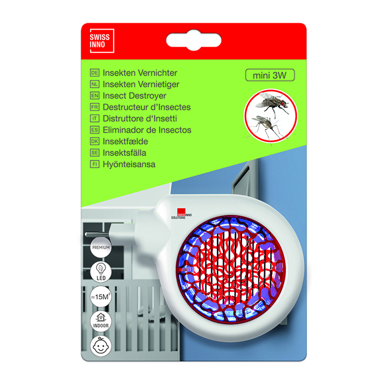 Mini eliminador de insectos SWISSINNO LED 3W-15m2