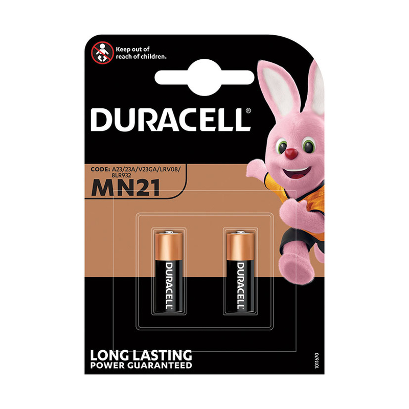 Pila alcalina 23A (MN21) DURACELL Gama Security. 20 unidades