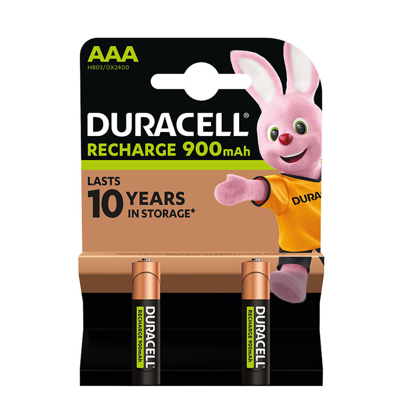 Pila recargable AAA (LR3) DURACELL. 20 unidades