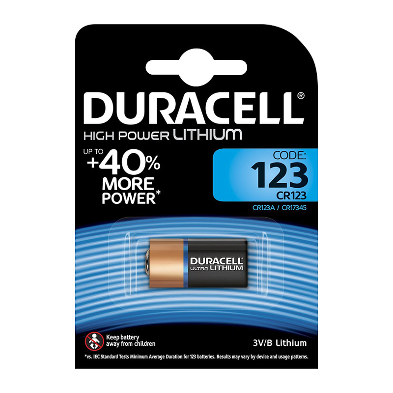 Pila litio CR123 DURACELL High Power Lithium