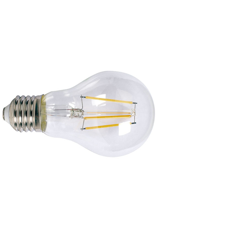 Bombilla con filamento Led estándar transparente DUOLEC E27 luz cálida 8W