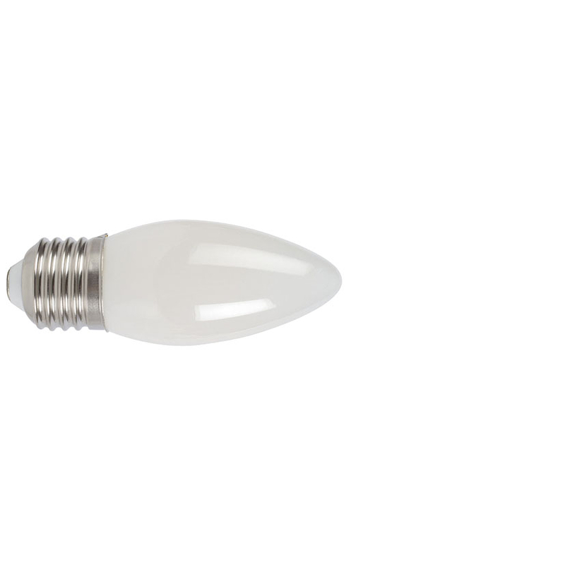 Bombilla con filamento Led vela opal DUOLEC E27 luz cálida 4W