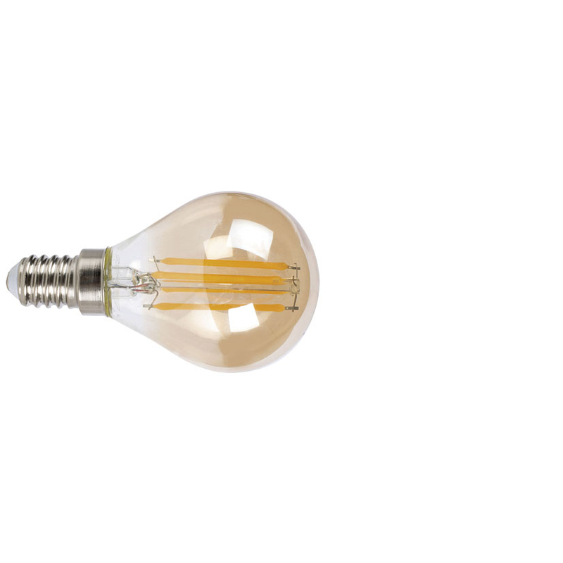 Bombilla con filamento Led mini globo vintage DUOLEC E14 luz cálida 4W