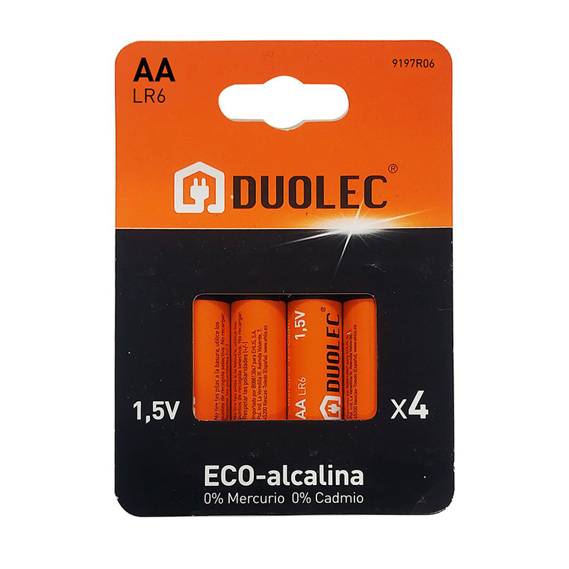 Pila alcalina DUOLEC Eco (Envase completo)