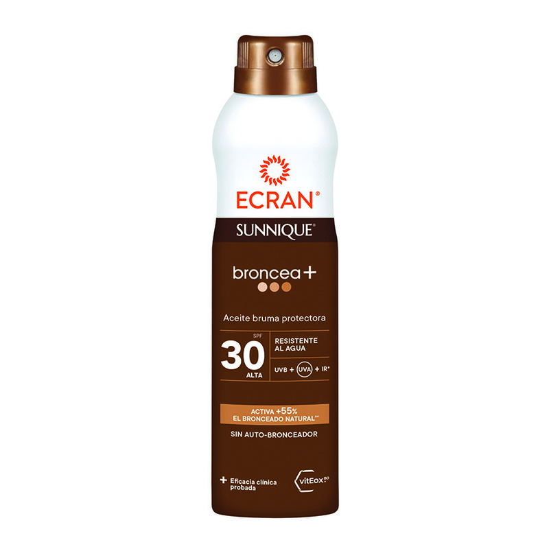 Bruma aceite protectora Broncea+ ECRAN Sunnique  F30 250 ml