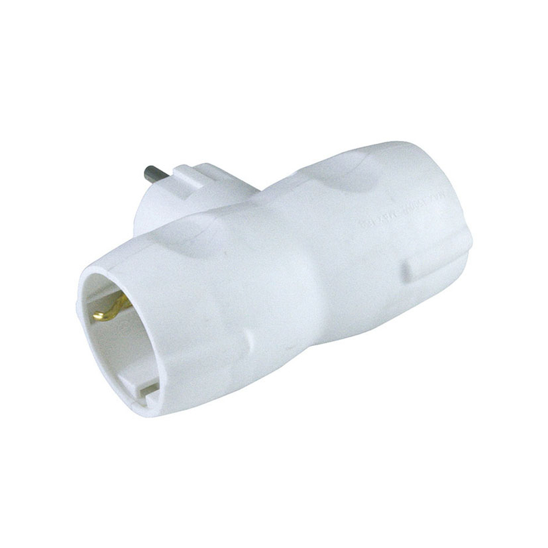Adaptador doble schuko SIMON lateral