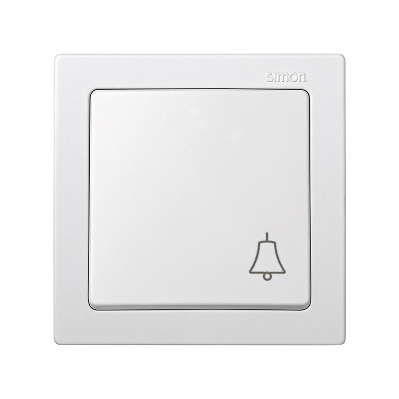 Pulsador campana superficie SIMON 73 Loft blanco